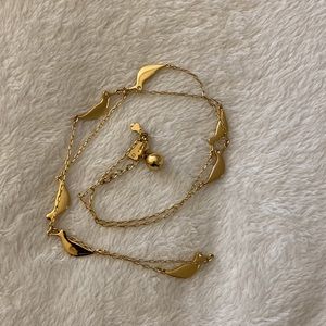 Kate Spade gold-tone birdie long necklace